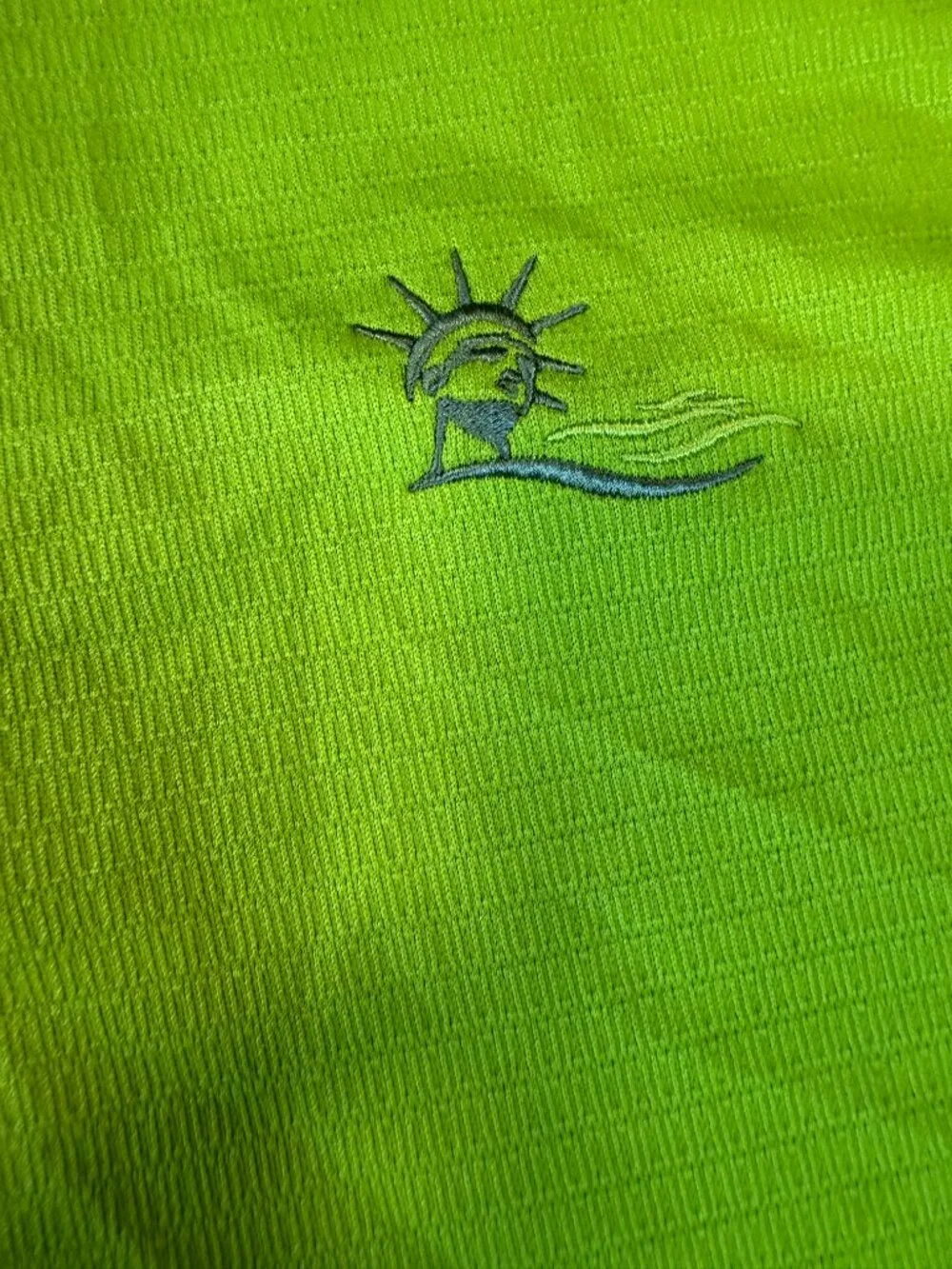 Adidas Golf Polo Shirt XL Lime Green FedEx Cup Liberty National Northern Trust